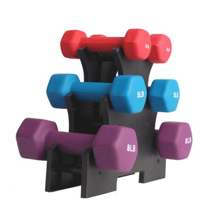 China Fitness Hottest Selling Custom Ladies Bone Dumbbell Set Fitness Neoprene Dumbbell for sale