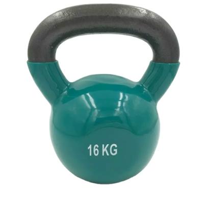 China Universal Reputable Eco Friendly Vinyl Coated Cast Iron Competition Kettlebell for sale