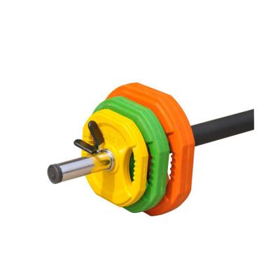 China Universal Manufacturer Wholesale Weight Lifting Customized Color 20kg Barbell Set for sale