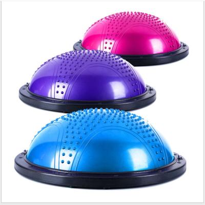 China New PVC+ABS 2022 Anti-burst Balance Exercise Yoga Massage Yoga Half PVC Ball Eco-friendly Use Stylish for sale