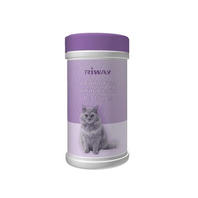 China Alcohol Free Antibacterial Cleaning Pet Wipes Customization Babies Household Nonwoven for sale