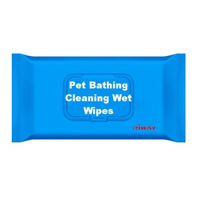 China Disposable Cleaning Pet Bathing Wipes / Wet Cleaning Towels / Antibacterial Cloths Pet Wipes for sale