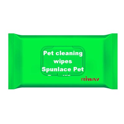 China Sustainable Pet Cleaning Wipes Spunlace Pet Paw Wipe for sale