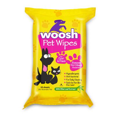 China Stocked Pet Wet Cloths For Dog And Cat Refreshing Cleaning Cloths Grooming Wet Cloths for sale