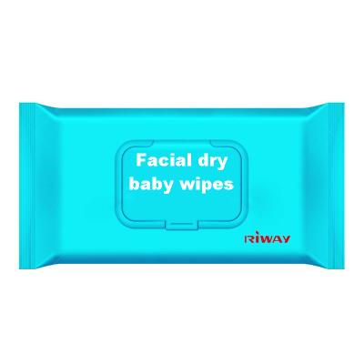 China Facial Dry Cleaning Baby Wipes Manufacturer Soft Baby Dry Wipes Fragrance Free for sale