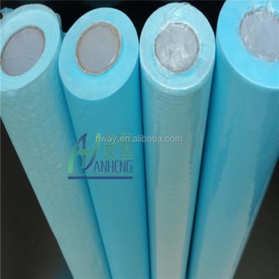 China disposable paper+PE laminated bed sheet rolls suction sheet rolls for hospital table disposable examination paper for sale