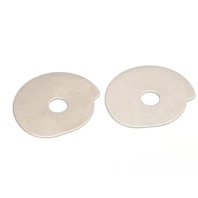 China Cooling Concrete Stamping Galvanized Steel Metal Parts Gasket Laser Cut Pad Round Shims for sale