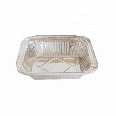 China Food Free Sample 250ml Rectangular Aluminum Foil Lunch Box for sale