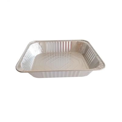 China 3003 Eco - Friendly Wholesale Disposable Half Size Food Tray Aluminum Foil Pans for sale