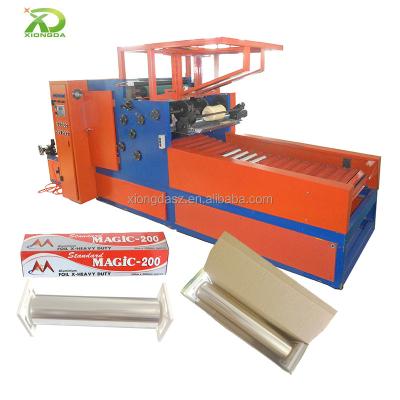 China Fully Automatic High Speed ​​Products Kitchen Aluminum Foil Roll Rewinding Machine for sale