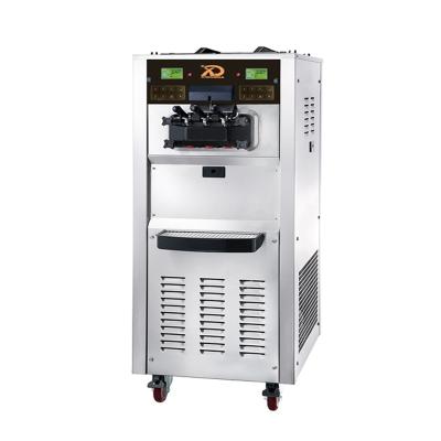 China Snack Factory Double Compressor Soft Ice Cream Vending Machine Price for sale