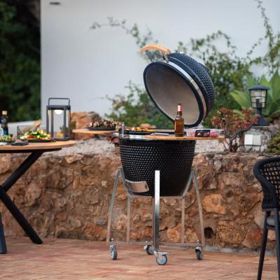 China MERRY Classic Garden Charcoal Griddle Cooker Easily Assembled Ceramic Outdoor Grill Smoker BBQ and Patio Fire Combo Flexible Cooking for sale