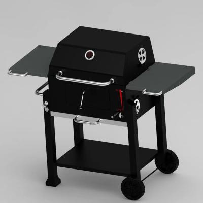 China JOYFUL Adjustable Height 24/28/32 Inch Stationary BBQ Outdoor Gas Grills Charcoal Teppanyaki Grills Oven Pizza DIY Baking and Outdoor Camping for sale