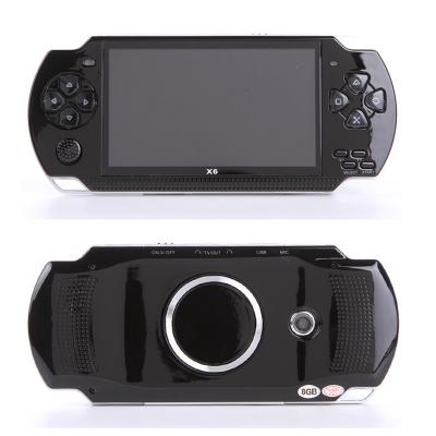 China Support TV Connection Bestselling 4.3 Inch Handheld Video Camera Mini Portable Game Console X6 Playback MP3 MP4 MP5 Playback Player Built-in Classic Games for sale