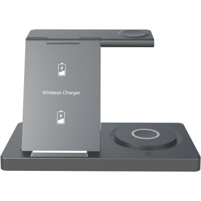 China 5 In 1 15w Fast Magnetic Wireless Charger With 2w Night Light ABS material for sale