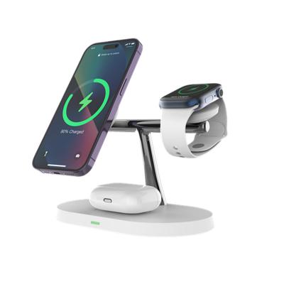 China Type-C Aii In One Wireless Charging Suitable For Mobile Phone Earphones Watch Black And White for sale