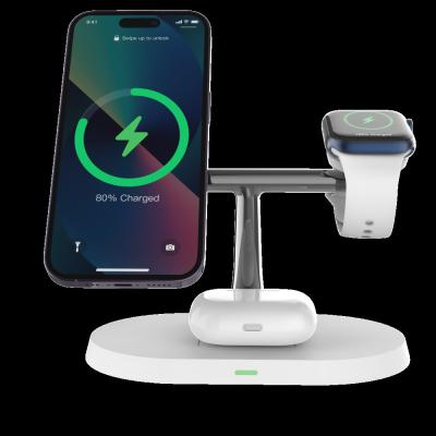 China PD/QC Wireless Charger Compatible With Qi Smart Phone Airpod IWatch for sale