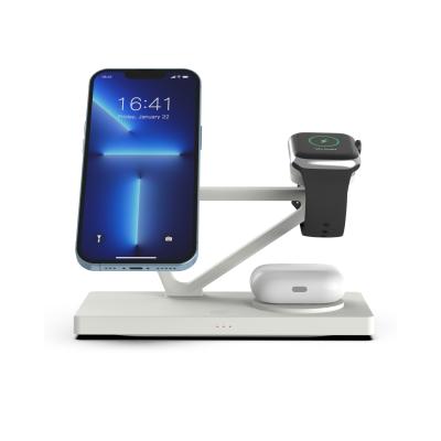 China 5 In 1 Magnetic Wireless Charging With Night Lamp 2w ABS Material White And Black for sale