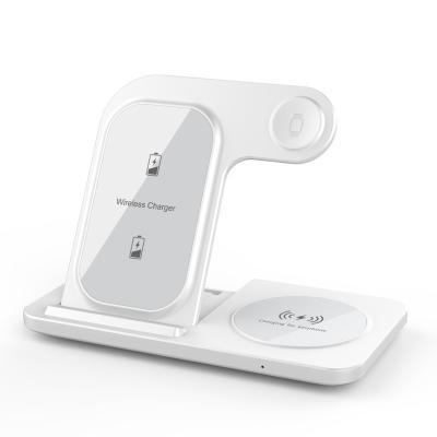 China Type C Interface Folding 3 In 1 Wireless Charger Fast Charging For Mobile Phone Earphone Iwatch for sale