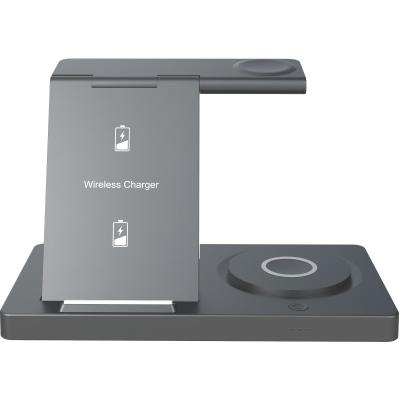 China 9V Input Voltage 5 In 1 Foldable Wireless Charger For Watch Charging 3W Apple Watch And Samsung Watch for sale