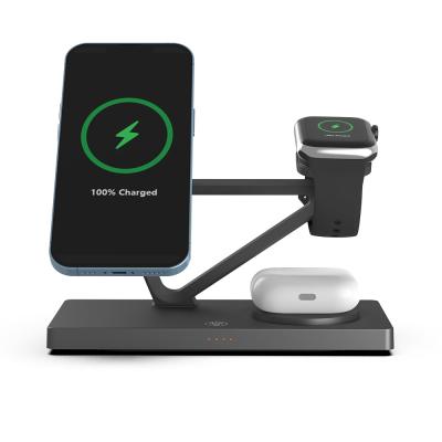 China black white 5 In 1 Wireless  Charger Abs Material Conversion efficiency greater than 75% for sale