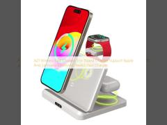 A21 Wireless Fast Charger 3 In 1Stand Charger Support Apple And Samsung Earphone /Iwatch Fast Charger 