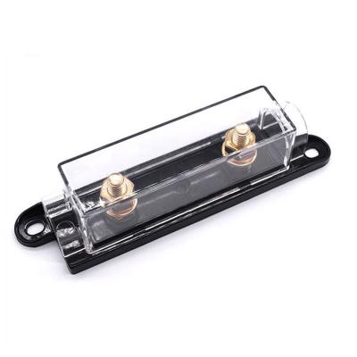 China ANL Automotive Bolt On Fuse Holder Blocks With Installation Hole Clear Cover Waterproof Automotive Audio for sale