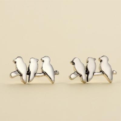 China Hot Selling Wholesale CLASSIC Three Birds 925 Silver Earring For Girls Jewelry for sale