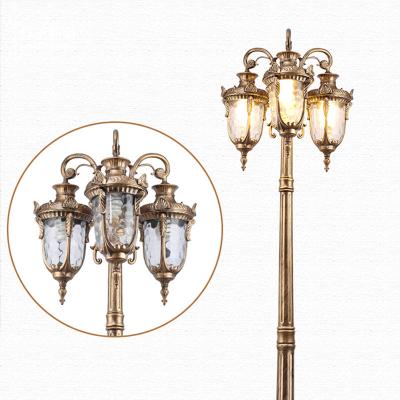 China RCOOA classic european style ip65 decoration ac street light waterproof antique aluminum outdoor led garden light for sale