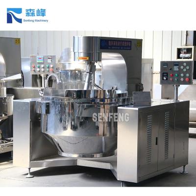 China 2021 New Sauce Stainless Steel Gas Electric Automatic Chili Sauce Industrial Cooking Kettle Mixer Machine Price/Fills For Sale for sale