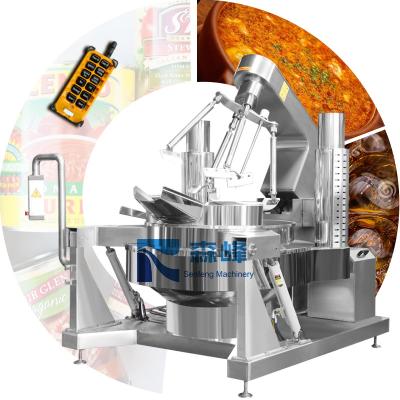 China Factory Red Chili Paste Cooking Mixer Machine Bean Paste Cooking Mixing Equipment Vegetable Processing With Agitator With Big Production for sale