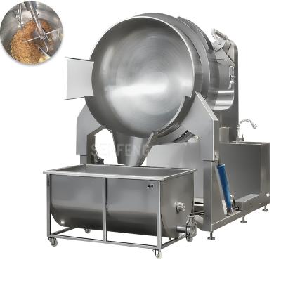 China Industrial Automatic Vegetable Processing Plant Fruit Jam Bean Paste Cake Filling Cooking Mixer Machine for sale