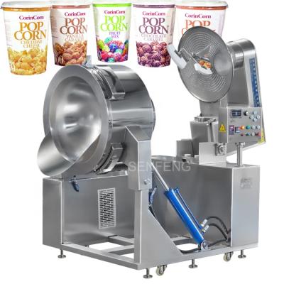 China Industrial snack food factory economic popcorn machine blasting device commercial popcorn for sale