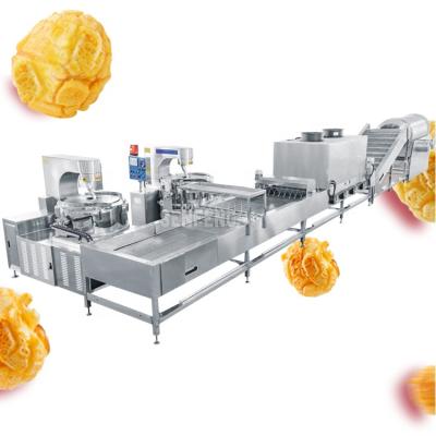 China Quickly Make Popcorn Sugar Sweet Snack Food Popcorn Production Line Caramel Popcorn Processing Line for sale