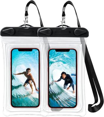 China PVC Waterproof Transparent Waterproof Phone Pouch Dry Bag Phone Case Beach Accessories Bag for sale