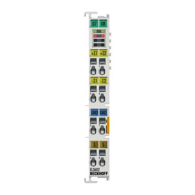 중국 벡호프 EL3602 EtherCAT 터미널, 2채널 아날로그 입력, 전압, ±10V, ±5V, ±2.5V ±1.25V, 24비트 판매용