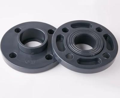 China GF 317 Type PVC-U Diaphragm Valve Body DN50 with PVC-U Loose Flange – Industrial Fluid Control Component for 317 Series Valves for sale