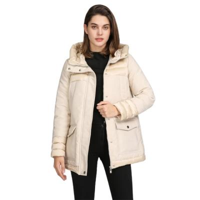 China Plus Size Customized Warm Hooded Ladies Down Plus Size Women Parka Jacket Winter Coat for sale