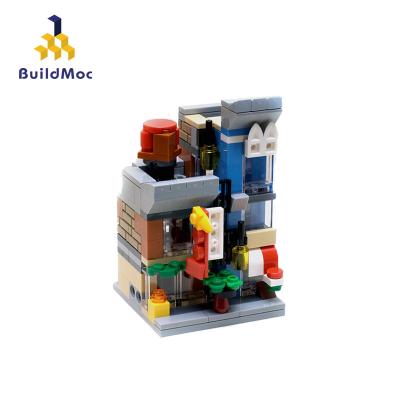 China Building Toy MOC Building Block Mini Modular House: The Detective's Office (Short Version) Toy Brick House Blocks Toy For Kids for sale