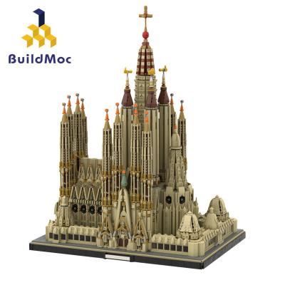 China DIY TOY BuildMoc MOC-65795 Sagrada Familia Castle Building Blocks Bedroom Kids Toys for sale