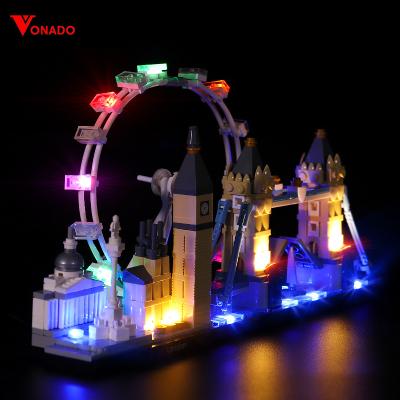 China Toy Vonado Led Light Educational Kit Compatible For Legoing 21034 London Brick Creator City Blocks Building Toys (Only Light) for sale