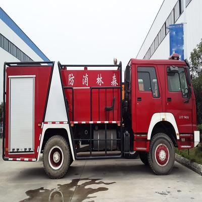 China Carbon Steel. Stainless Steel SINOTRUK HOWO 4x2 Emergency Rescue Truck Forest Fire Fighting Truck Manufacturer for sale