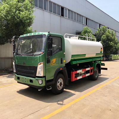 China Factory SINOTRUK HOWO 4x2 8000L Water Sprinkler Truck Water Carrier Truck Water Tank Truck Manufacturer for sale