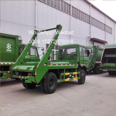 China Carbon Steel. Stainless Steel DONGFENG 4x2 8cbm Right Hand Drive Skip Loader Garbage Truck Sweep-Body Garbage Collector Drop Off Garbage Truck for sale