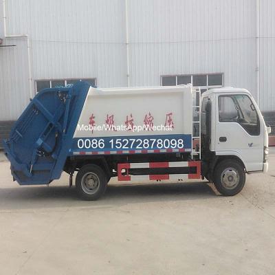 China Carbon Steel. Stainless Steel Japanese 4x2 5cbm Refuse Compactor Garbage Removal Vehicle Garbage Compactor Truck Manufacturer for sale