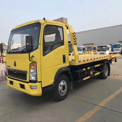 China Carbon Steel. Stainless Steel SINOTRUK HOWO 4x2 RHD Flatbed Roadblock Removal Vehicle Wrecker Truck Road Rescue Vehicle for sale