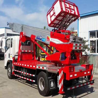 China Carbon Steel. Stainless Steel HOWO 4x2 24M Aerial Ladder Platform Truck High Altitude Operation Truck Aerial Working Truck for sale