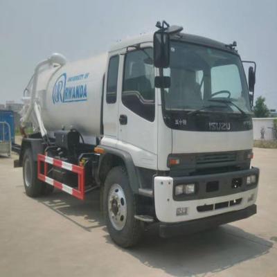 China Carbon Steel. Stainless Steel Japanese FTR 4x2 8000L Sewage Vacuum Suction Truck Toilet Suckler Vehicle Fecal Maker for sale