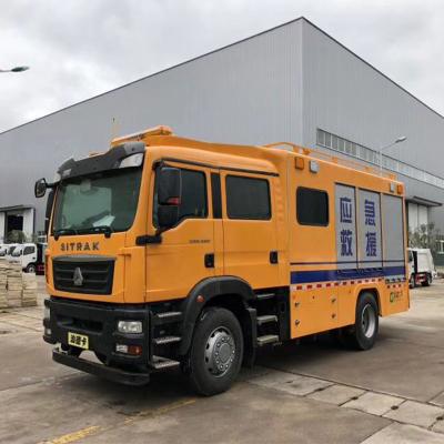 China Carbon Steel. Multifunctional Stainless Steel HOWO 4x2 Service Truck Emergency Rescue Vehicle Logistics Support Vehicle for sale