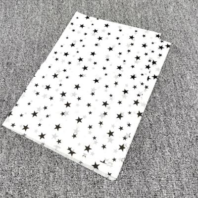 China Recycled Materials Guangzhou Customized Printed White Color Clothing Wrapping Kraft Paper With Its Own Logo for sale